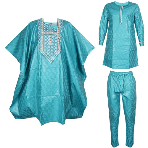 Elegant African Dresses for Women Traditional Bazin Embroidery Wedding Party