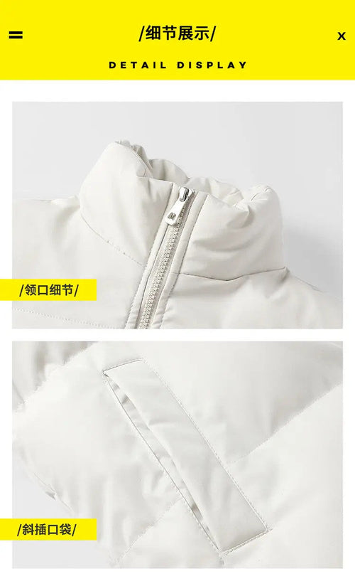 Men's Winter Thick Sports Trendy Stand Up Collar Parka Jacket