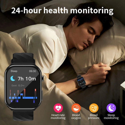AI Health Smartwatch for Men & Women with Blood Pressure Uric Acid & Blood