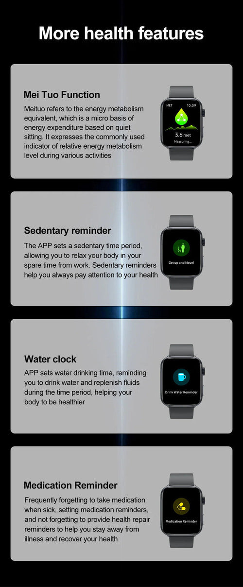2025 AI Diagnosis NFC Smart Watch Women 1.85 inch AMOLED Blood pressure Heart