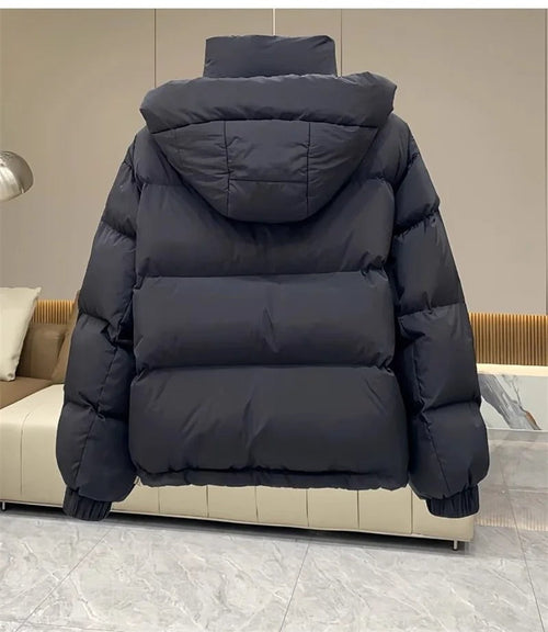 Winter Jacket Women Parkas 2024 New Short Hooded Cotton Padded Jacket Casual