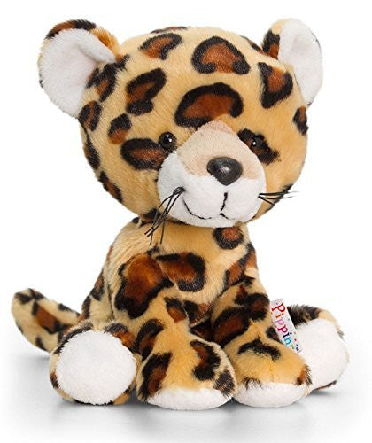 Keel Toys Pippins 14cm Spots Leopard Beanie Cuddly Soft Toy Plush/Teddy SF0322