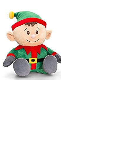 Keel Toys Christmas Elf Soft Plush Toy (Green 20cm)
