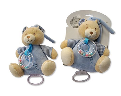 Musical Baby Rattle Soft Toy Gift (Blue)