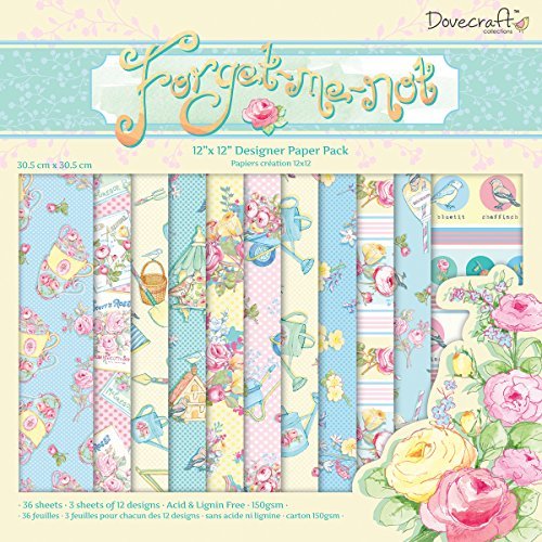 Helz Cuppleditch Forget Me Not 12 x 12 cm Paper Pack
