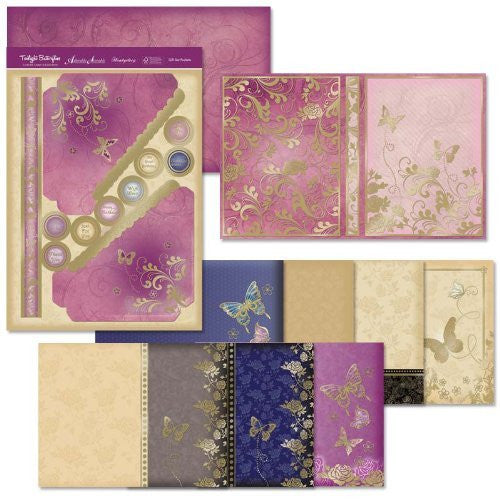 hunkydory twilight butterflies greeting card gift set
