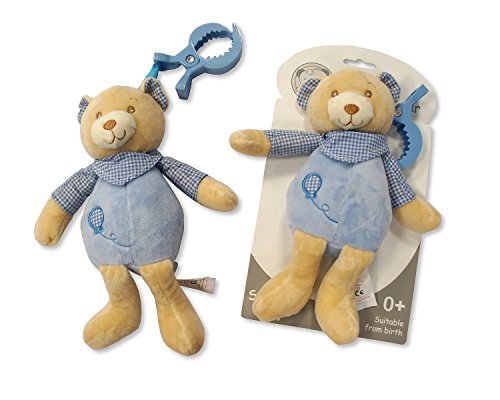 Attachable Baby Activity Plush Soft Toy Gift (Blue)