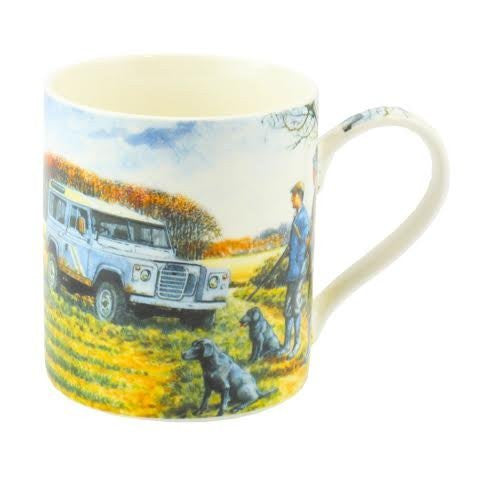 Ready For Anything - Country Shooting & Landrover - Fine Art Watercolour China Gift Mug