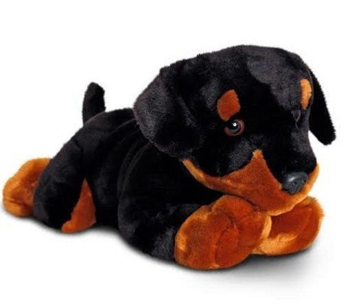 LARGE LAYING BLACK PUPPY by Keel Toys Plush - 75cm Limited Run