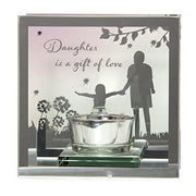 Daughter is a gift of love Reflections from the Heart Mirrored Tealight