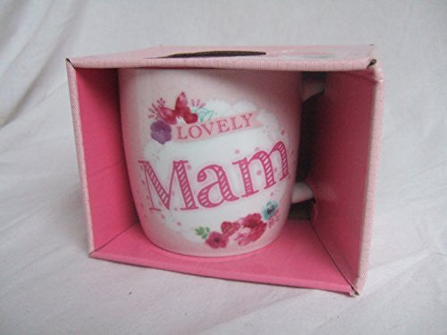 Lovely MAM Pink Floral Butterfly Sentimental Mug with Presentation Box