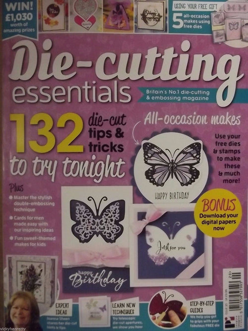 Die Cutting Essentials Magazine Issue 20 with Free Butterfly Wishes Die & Stamp