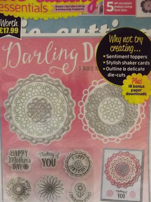 Die Cutting Essentials Magazine Issue 21 March 2017- Doilies nesting dies&stamp