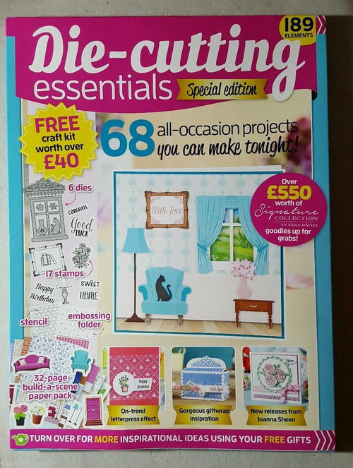 Die Cutting Essentials Special Edition--Issue 3--Free Craft kit worth £40--New