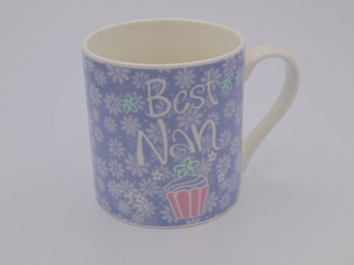 Fine China Mug "Best Nan" - Lilac - Lovely Gift