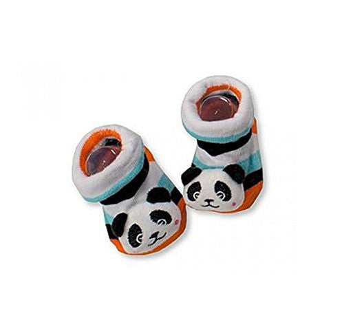Bambino Cute Animale 3d Sonaglio Calzini Taglia 0 - 3 mesi Panda 0-3 mesi