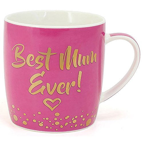 Best Mum Ever Bubbly Pink Mug