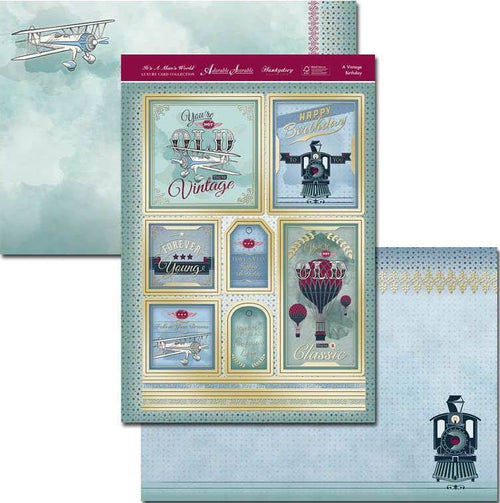 Hunkydory It's A Man's World Topper Set - A Vintage Birthday