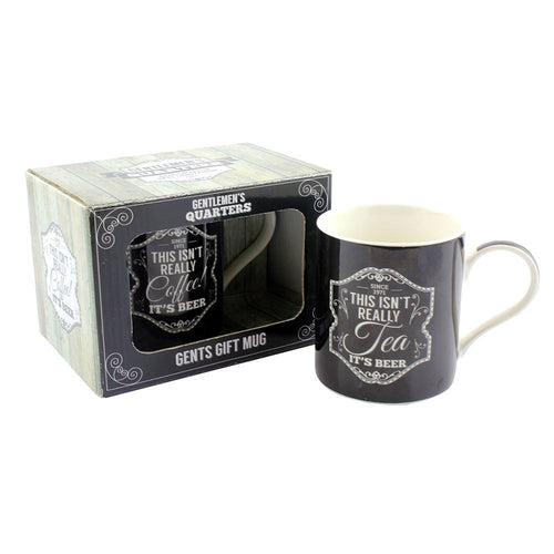 Leonardo Gents Quarter China Mug in 2 Assorted Designs,  one supplied