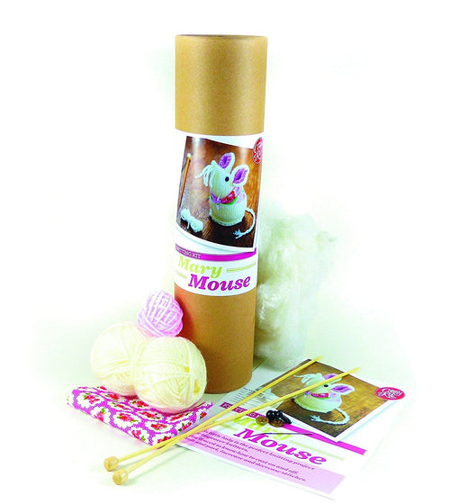 The Crafty Kit Company Knitting Kit Mary Mouse