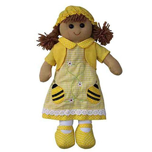 Bumble Bee Rag Doll Handmade Powell Craft 40cms