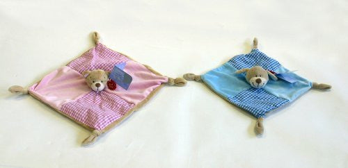 Babys First BEAR Blanket (PINK) 28cm