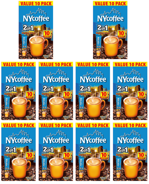 10 x Ny Coffee 2in1  10 Sachets  - 10PK