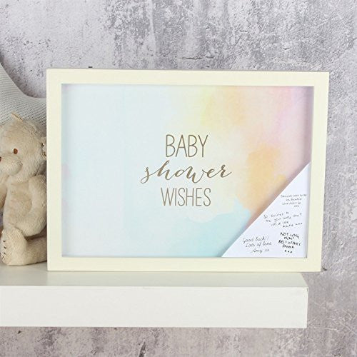 VELVET OLIVE' MDF WALL FRAME BABY SHOWER WISHES