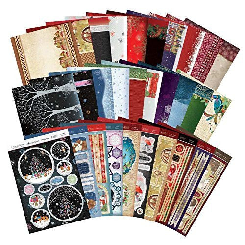 Hunkydorycrafts adorable scorable collection de cartes de luxe Noël Contemporain kit de Pare-chocs