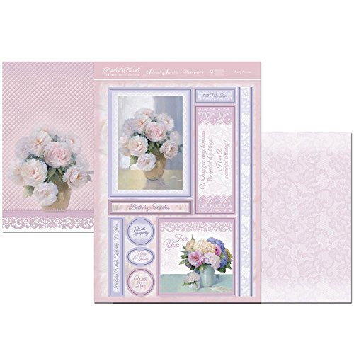 Hunkydory Frosted Florals Adorable Scorable Luxury Topper Set A4-Pretty Peonies by Hunkydory