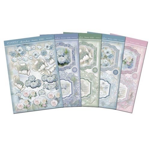 Frosted Florals Premium Card Kit-Ribbon Edge Diarama