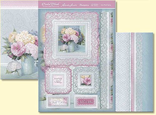Frosted Florals Lace Floral Spray