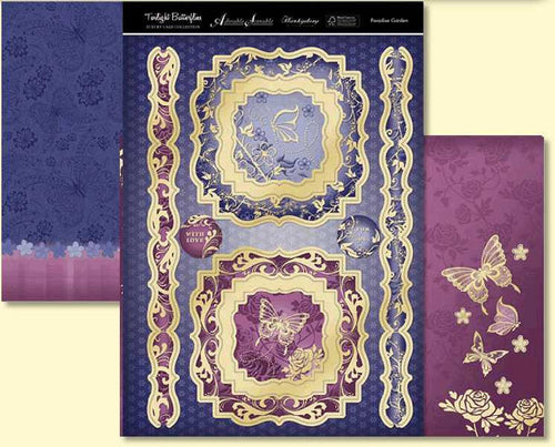 hunkydory twilight butterflies luxury topper set paradise garden