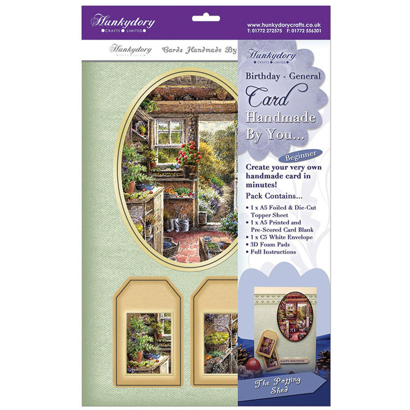 hunkydory handmade by you card kit the potting shed birthday-general