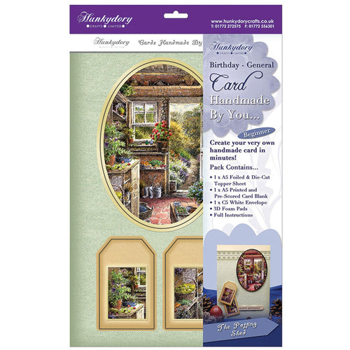 hunkydory handmade by you card kit the potting shed birthday-general