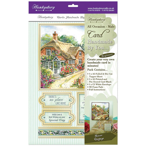 hunkydory handmade by you card kit river cottage all occasion-male