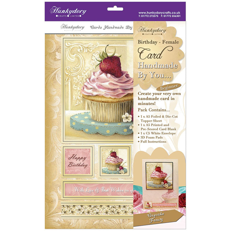 hunkydory handmade by you card kit cupcake fancy birthday female