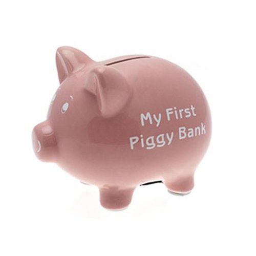 My First Piggy Bank 15cm - Pink