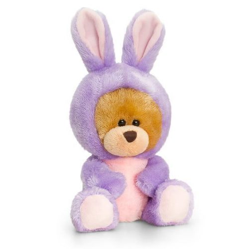 Keel Toys 14cm Pipp The Bear Bunny Rabbit Purple  Ones-sie Cuddly Teddy Soft Toy