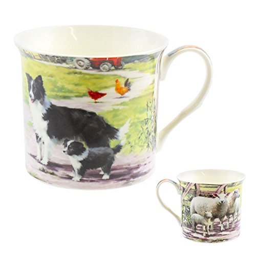 macneil collie dog & sheep mug