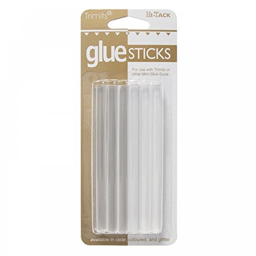Impex Glue Sticks, Hot Melt - Clear 7mm, pk of 12 by Trimits