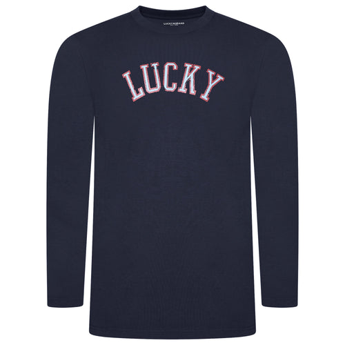 Lucky Brand Crew Neck & Closed Hem Flannel Pant Pyjama Set