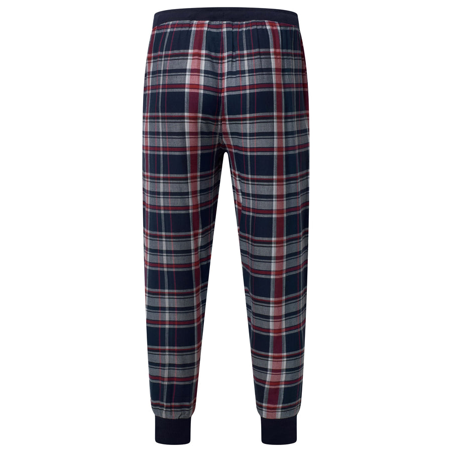 Lucky Brand Crew Neck & Closed Hem Flannel Pant Pyjama Set