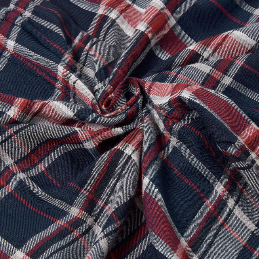 Lucky Brand Crew Neck & Closed Hem Flannel Pant Pyjama Set