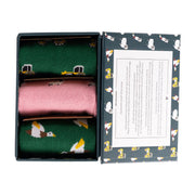 Farm Sock Box - 3 Pairs of Bamboo Socks (His)