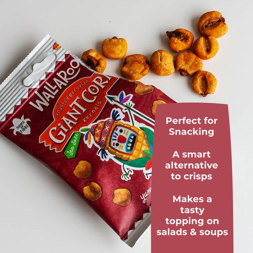 Roasted Peruvian Giant Corn Kernels - Sea Salt