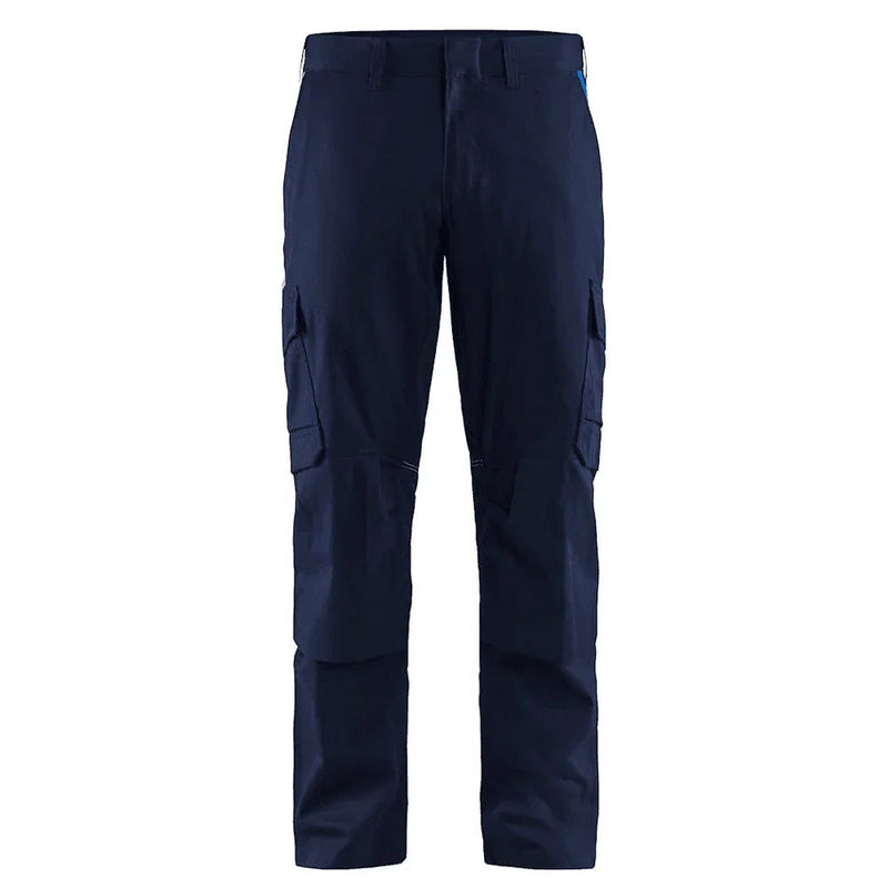 Blaklader 1448 Industry Stretch Kneepad Trousers Navy Blue/Cornflower Blue