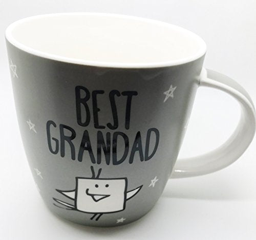 Eggcellent "Best Grandad" Silver Coloured Ceramic Gift Mug