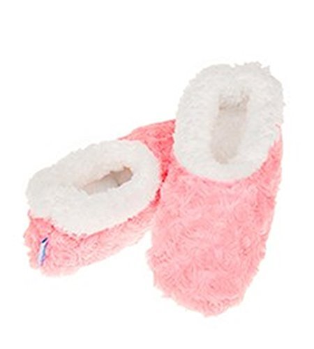 Ladies Super Soft Rose Textured  Snoozies Slippers