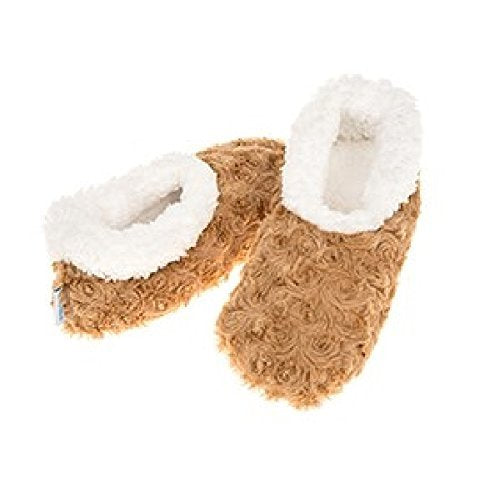 Womens Ladies Adult Snoozies Rose Print Range Slippers Assorted